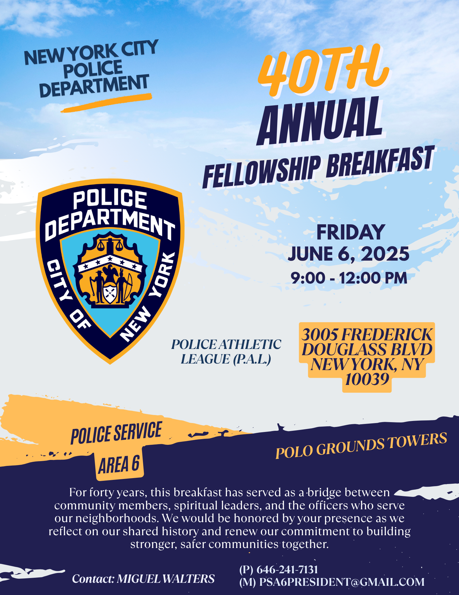 40th Annual Fellowship Breakfast